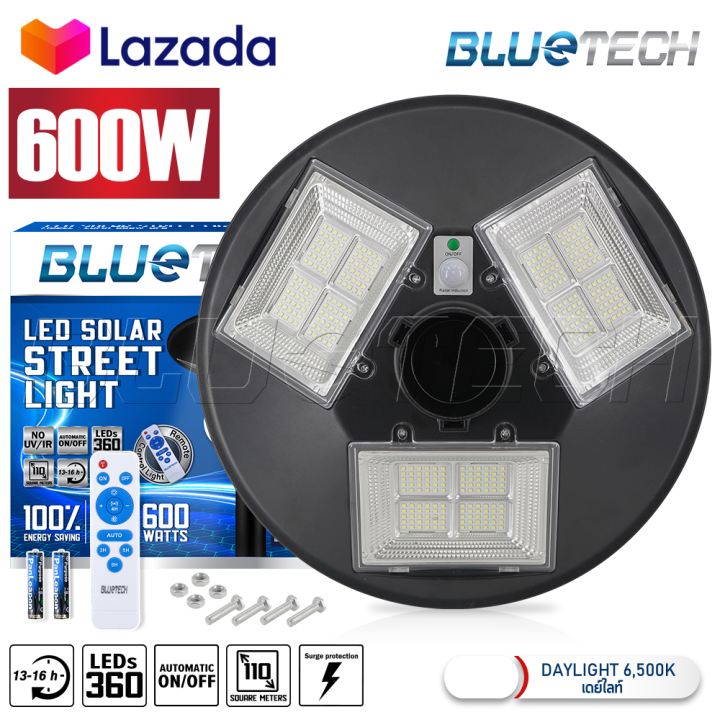 Bluetech USA ไฟ UFO ไฟถนน ไฟโซล่าเซลล์ Solar Street Light UFO ขนาด 600 ...