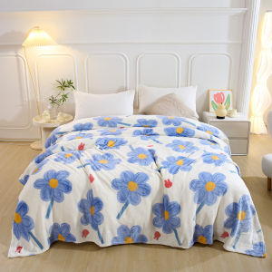 ผ้าห่มนาโน 3.5/5/6ฟุต ผ้าห่มนาโนหนาพิเศษ flannel blankets ผ้าห่ม ผ้าห่มนาโนหนาๆ สัมผัสนุ่มละมุ่น เย็บขอบแน่น ขนไม่หลุด