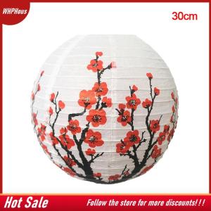 【COD】🔥🔥🔥 30 35cm Plum Blossom Round Paper Lantern Lamp Shade Chinese Antique Paper Lantern New Year Paper Lampshade Home Decor