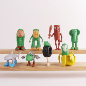 stick figure banana monkey abstract shark Shanhaijing funny figure desktop ornaments