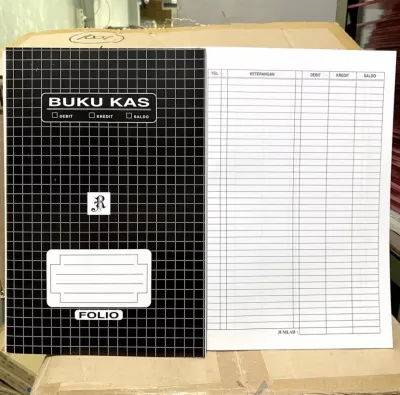 CTShopID Buku Kas Folio HItam Besar Murah Tebal