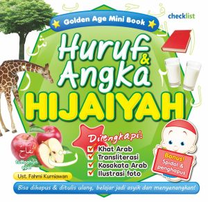 WipeClean Mini Huruf dan Angka Hijaiyah Golden Age Book Bonus Spidol