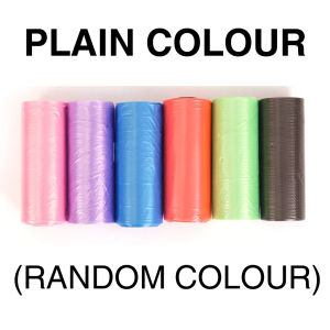 Random Color Pet Garbage Bag Toilet Replacement Dog Poop Clip Toilet Bag Cleaning Bag Beg Sampah 宠物小脚印垃圾袋