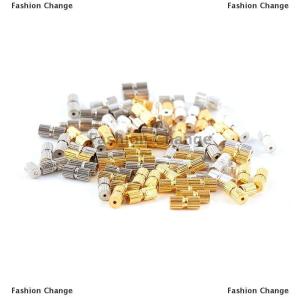 [COD] Fashion Change 50pc Rhodium Screw Clasps Necklace Bracelet Jewelry Making Connector Diy Finding