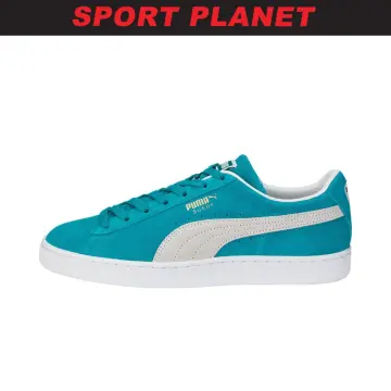 Suede turquoise pumas deals