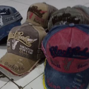 Topi Model Korea BLACK REBEL Topi Baseball Import Pria Wanita