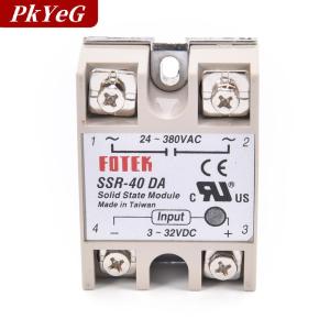 [COD] PkYeG Industrial Solid State Relay SSR 40A พร้อมธงป้องกัน SSR-40DA 40A DC CONTROL AC