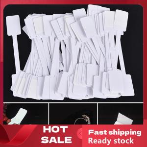 🚚【Local Express Delivery】🚚 100pcs White Price Label Tags with Hanging String Jewelry Stationery Shoes Cloth