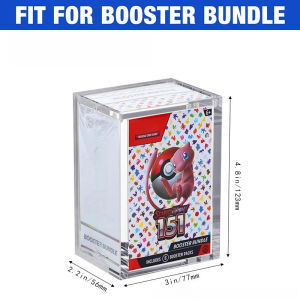 Premium Booster Bundle Magnetic Acrylic Display Case Card Display Box Card Protection Storage