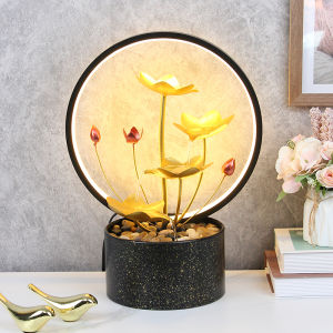 Tabletop Fountain Ornaments humidifier Home Gardening Decoration Rockery Water Fountain Crafts Gifts Desktop Decoration Creative Decorations Christmas gifts