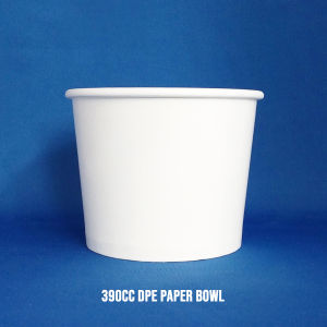 390cc Paper Bowl DPE - Sturdy DPE-Coated Disposable Food Container for Hot & Cold Meals - Ideal for Restaurants & Catering - Serving