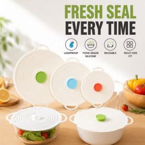 3pcs Silicone Stretch Lids Set