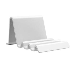 Ergonomic Multiple Angle Waving Shaped Desktop Stand for Mobile Phones E Books Portable ABS Construction Nonslip Base