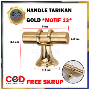 Handle Tarikan Knob Laci Furniture Lemari Gold Emas/Handel Emas