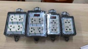 Nano ปลั๊กพ่วง บ๊อกยางกันกระแทก ปลั๊กกราวด์ บ๊อกยาง บล็อกยาง บ๊อกสนาม พร้อมปลั๊ก 2x44x4 มีสวิท/ไม่มีสวิท