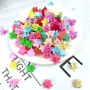 Korean version of childrens small grip clip macaron color mini butterfly flower hair clip headdress crown bangs hair clip