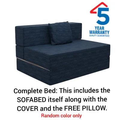 Mandaue Foam HIGH QUALITY SOFABED with PILLOW (Mega Sit and Sleep) 5 YEARS WARRANTY against Sagging