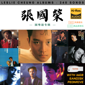 [240首] Pendrive Song 音乐USB 张国荣国粤语专辑 mp3 超高音质 16gb 流畅播放 Leslie Chong Songs 车载音乐