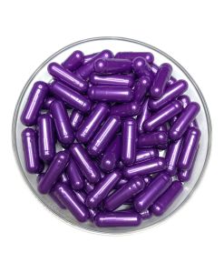 1000pcs Size 0 Pearl Purple/Pearl Purple OSPA High Quality Empty Gelatin Capsule