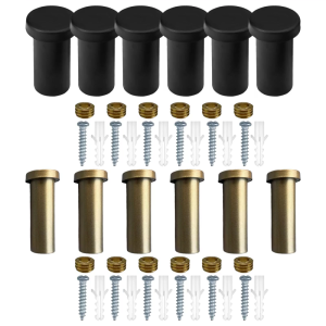 Pack Of 6 Multipurpose Black Hooks Black Stainless Steel Wall Hooks For Kitchen Bathroom Bedroom And Office Use