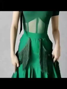2025Latin Dance Practice Clothes Womens Dance Dress Professional Classy Dance Tassel Skirt Square Dance Training Skirt New Arrival09/08