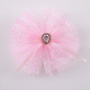 Korean style sequined bow childrens hairpin streamer edge clip candy-colored hair accessories for girls
