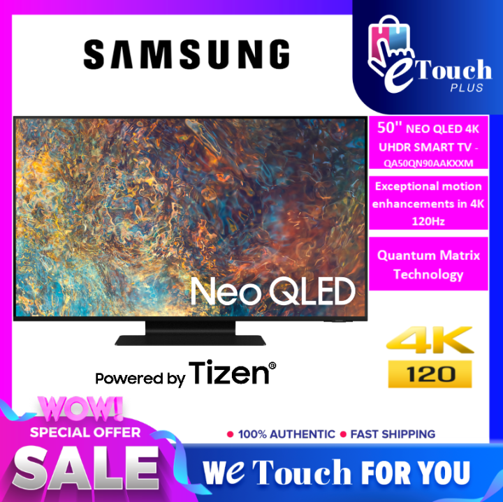 SAMSUNG QN90A 50 Inch NEO QLED 4K Smart TV With Quantum Matrix Technology QA50QN90AAKXXM Lazada