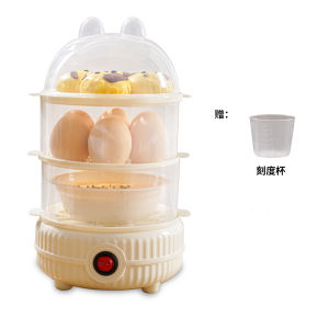 หม้อหุงไข่ไอน้ำ ปิดอัตโนมัติ ขนาดเล็ก สำหรับใช้ในบ้าน 1 คน   เครื่องทำอาหารเช้าขนาดเล็ก หอพัก เครื่องทำไข่หลายฟังก์ชัน