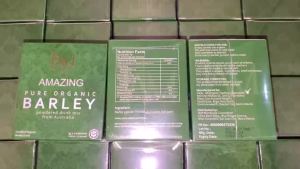 PURE ORGANIC BARLEY POWDERED DRINK MIX 10 SACHETS(I AM AMAZING)