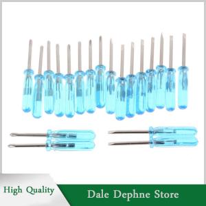 [Dale Dephne] 10pcs พลาสติกมือจับ Stubby MINI Pocket CROSS Flathead ไขควงเครื่องมือ