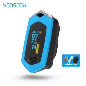 Yongrow Rechargeable Pulse Oximeter SPO2 PR Blood Oxygen Finger Pulse with Storage Bag 3 Color to Choose