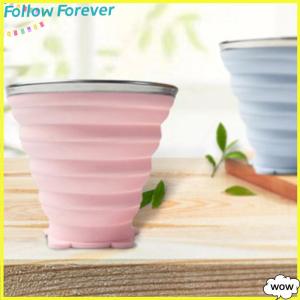 【Follow】【New Arrived】 COD ขวดน้ำซิลิโคนพับเก็บได้ถ้วยชาพับเก็บได้
