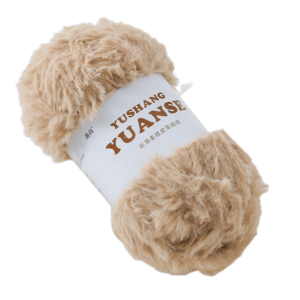 SIERWU 100G/Ball Màu đơn sắc Sợi len giả lông chồn Ấm áp Cọc dài Sợi len lông chồn  Vải nhung mềm mại Sợi lông giả Làm mũ và khăn quàng cổ