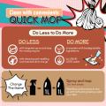 [CARTON] Quick Mop Natural Floor Cleaner Anti Cockroach Spray 12 Units x 480ml non-toxic floor roach repellent, spray and wipe, fast and easy, saves time and water. 