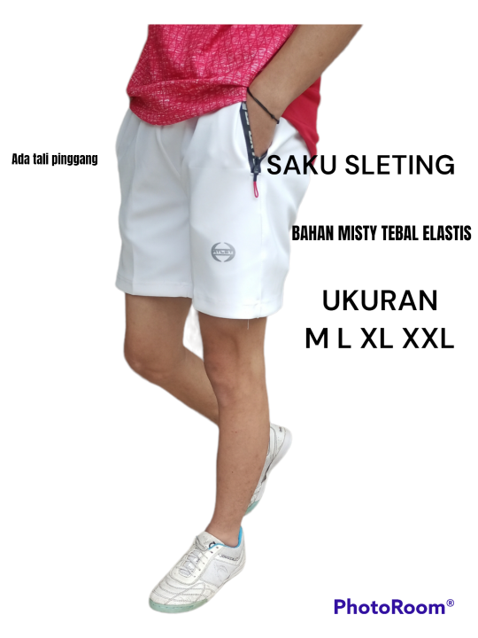Celana%20pendek%20olahraga%20gym%20running%20Atlet%20putih%20-%20Image%205