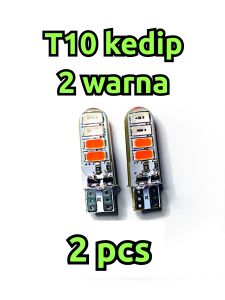 Lampu led T10 kedip  2 warna nyala kedip 2 warna Lampu T10 12 volt 24 volt Lampu sein senja motor mobil truk bus
