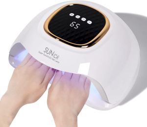 MIRAGE LAYON UV Nail Lamp - Fast Drying Powerful & Efficient LED Nail Lamp with 4 Timing Settings & Infrared Automatic Sensor Professional UV Light for Home Salon Nail Art Tools