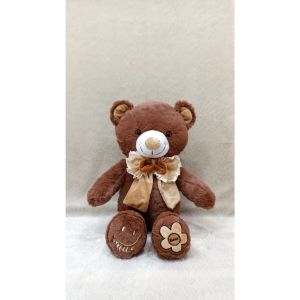 Boneka Teddy Bear Beruang Pita Telapak Smile Bunga 14
