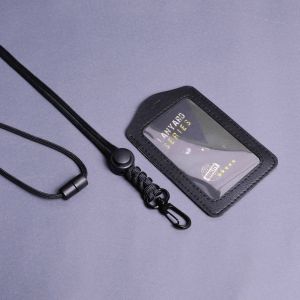 Lanyard Name Tag ID Card Gantungan Holder Tali Paracord Flip Transparan 2 Sisi Premium Advenlet