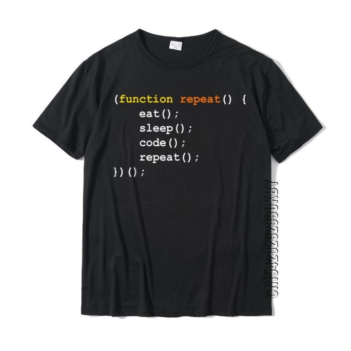 Funny Computer Science Programmer Eat Sleep Code T-Shirt T-Shirt Company  Mens Tshirts Group Tops T Shirt Cotton Unique