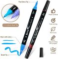 Arrtx Acrylic Paint Pens, 32 Colors Brush Tip and Fine Tip (Dual Tip) Paint Markers for Rock Painting, Water Based Acrylic Painting Supplies for Fabric Painting,Wood, Plastic, Canvas, Easter Egg. 