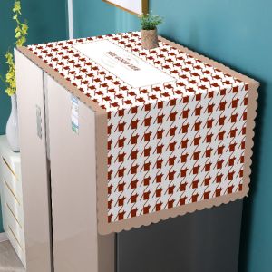 ผ้าคลุมตู้เย็นกันน้ำและน้ำมัน ผ้าคลุมกันฝุ่น เครื่องซักผ้า ประตูเดียว ฝาปิดตู้เย็นสองประตู ผ้าคลุมกันฝุ่น ผ้าขนหนู ไมโครเวฟ เตาอบ