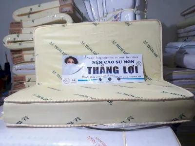Nệm Size 1m6 x 2m x 15cm Cao Su Non Thắng Lợi Gấp 2 Cao Cấp