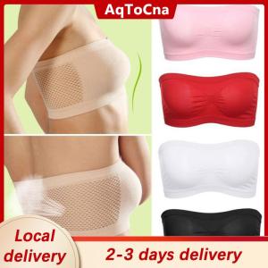 [COD] AqToCna Ship within 24 hours Women Tube Top Underwear Strapless Breathable Seamless Stretch Invisible Bra