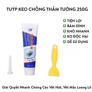 Keo Vá Tường Chống Thấm LKB 250gr - Trám Trét Vết Nứt Khe Hở Tường - Chống Mốc Ẩm Làm Sạch Tường Hàng Loại 1