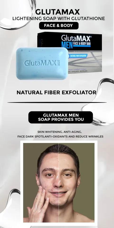 glutamax lightening soap with glutathione 75g product info and reviews Amazon.com : GlutaMAX Skin Tone Enhancing Soap - Gentle Brightening  Cleanser with Glutathione for Face & Body - Smooth Glow Exfoliating Bar  with Fresh Scent
