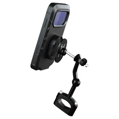 Outdoor Bike Motorcycle Mount 360° Adjustable Universal Waterproof Bicycle Smartphones Mount Bike Phone Handlebar Clamp Case with TPU Touch-Screen