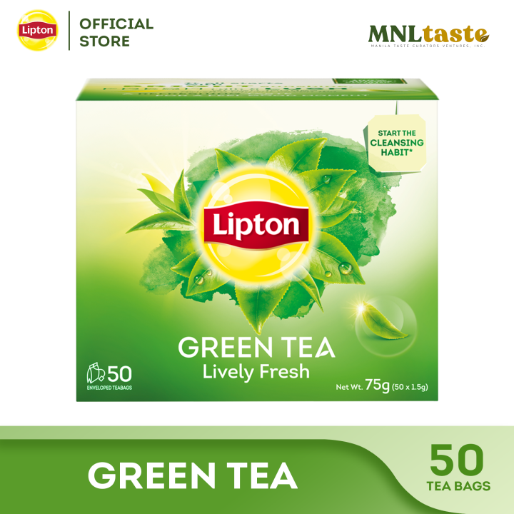 Lipton Fresh Green Tea 50 Individually Enveloped Tea Bags Lazada PH