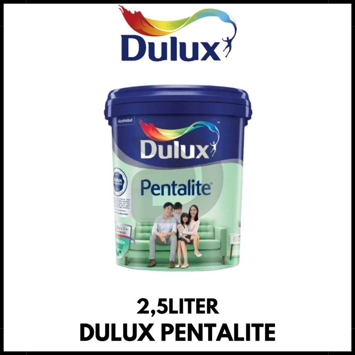 Cat Tembok Interior Dulux Pentalite Antibac Galon 2,5Liter / Cat Tembok