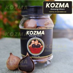 Paket 2 Botol Bawang Hitam Kozma Bawang Tunggal - 1 Botol Isi 100 gr